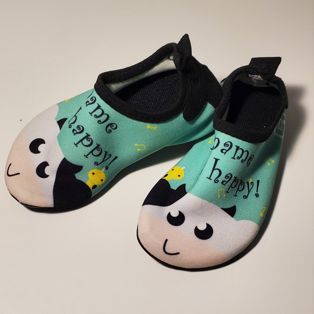 My Name is Happy Water Swimming Sports Shoes Beach Aqua Socks Toddler 6/7
